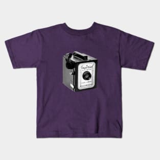 Vintage 1960s Box Camera Kids T-Shirt